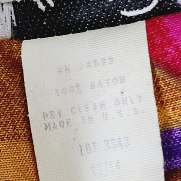 Vintage 90s Colorful Artsy Blazer / Eclectic Funky Neon Pink Red - Picture 8 of 12